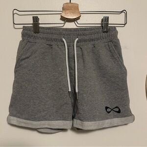 NFINITY Gray Athletic Shorts with Logo